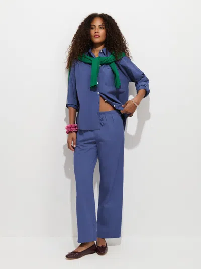 Alex Mill Hudson Pant In Cotton Twill In Sea Ranch Blue