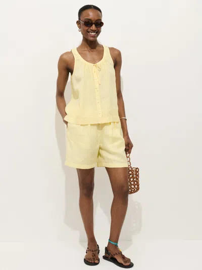 Alex Mill Hudson Short In Linen In Yellow