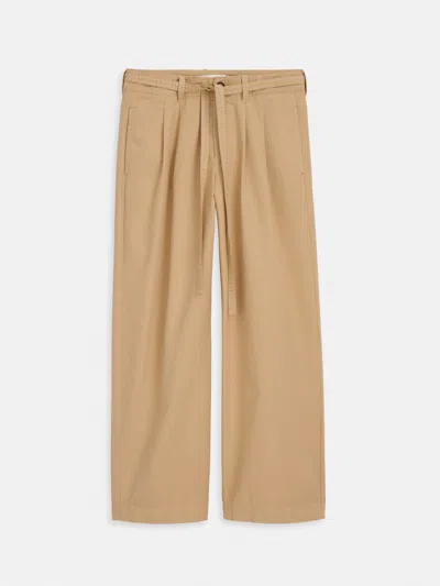 Alex Mill Ina Pleated Pant In Summer Twill In Neutral
