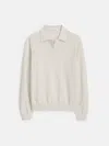 Alex Mill Jac Polo Sweater In Oatmeal