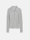 Alex Mill Jackie Polo In Heather Grey