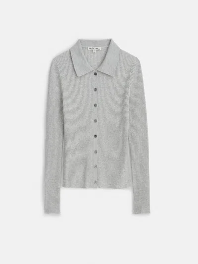 Alex Mill Jackie Polo In Heather Grey