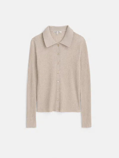 Alex Mill Jackie Polo In Oatmeal