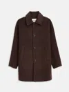 Alex Mill Jacob Car Coat In Wool In Brown