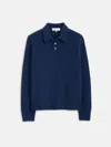 Alex Mill Jacob Polo Sweater In Cashmere In Heather Navy