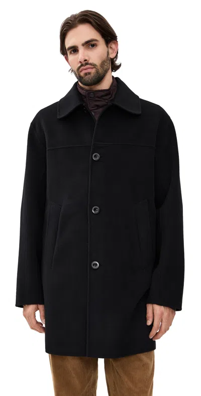 Alex Mill Jacob Car Coat In Wool In Black