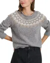 Alex Mill Jaime Fairisle Sweater In Heather Grey