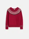 Alex Mill Jaime Fairisle Sweater In Red