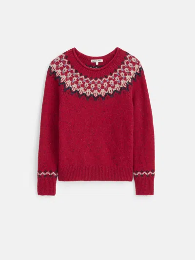 Alex Mill Jaime Fairisle Sweater In Red