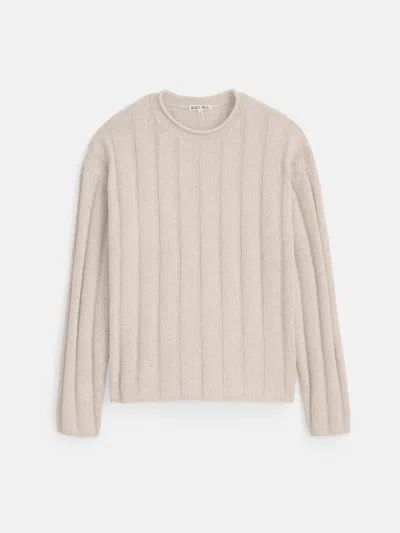Alex Mill James Rollneck In Cotton Linen In Marled Sand