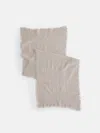 Alex Mill Jamie Boiled Wool Scarf In Summer Linen