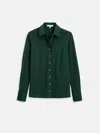 Alex Mill Jamie Shirt In Cotton Jersey In Green