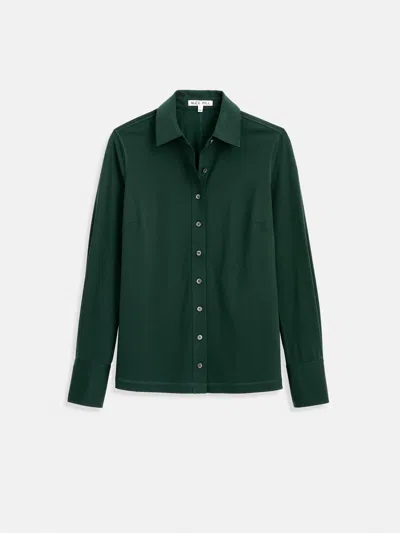 Alex Mill Jamie Shirt In Cotton Jersey In Green