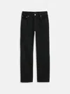 Alex Mill Jane Mid Rise Straight Jean In Black