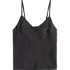 Alex Mill Jenny Cupro Blend Camisole In Rich Black