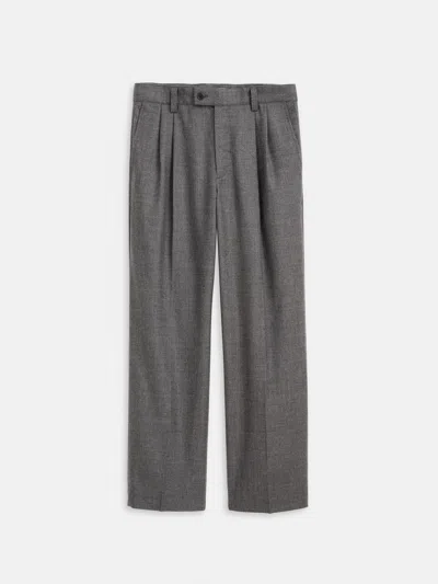 Alex Mill Jeremy Pleated Trouser In Wool Flannel In White