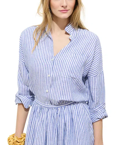 Alex Mill Jo Linen Shirt In Blue