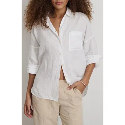 Alex Mill Jo Linen Shirt In White