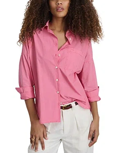 Alex Mill Jo Poplin Shirt In Peony