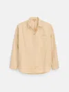Alex Mill Jo Shirt In Botanical Dye In Neutral