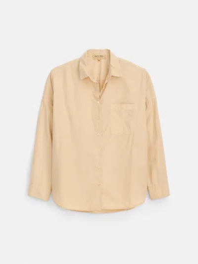 Alex Mill Jo Shirt In Botanical Dye In Neutral