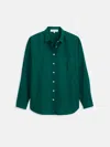 Alex Mill Jo Shirt In Cotton Poplin In Green