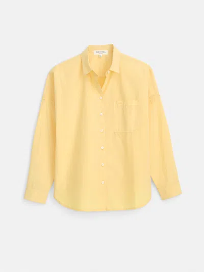 Alex Mill Jo Shirt In Cotton Poplin In Wheatfield