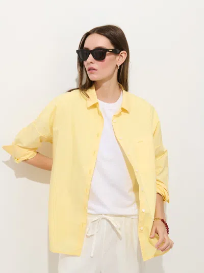 Alex Mill Jo Shirt In Cotton Poplin In White