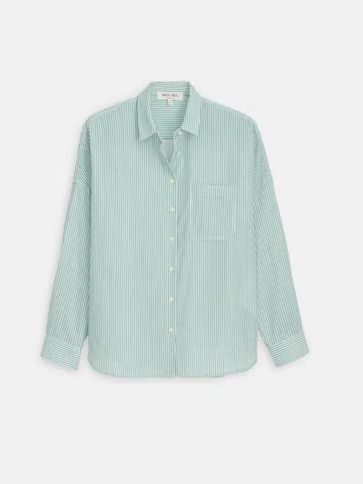 Alex Mill Jo Shirt In Double Gauze In Green