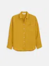 Alex Mill Jo Shirt In Linen In Yellow