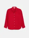 Alex Mill Jo Shirt In Linen In Red