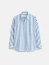 Alex Mill Jo Shirt In Positano Stripe In Blue/off White