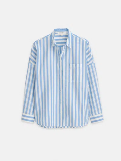 Alex Mill Jo Shirt In Positano Stripe In Blue