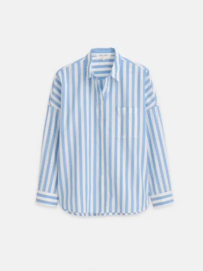 Alex Mill Jo Shirt In Positano Stripe In Blue/off White
