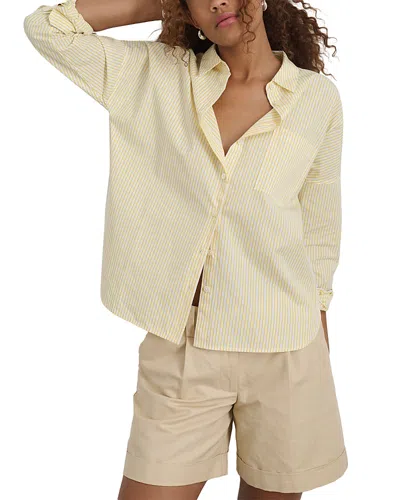 Alex Mill Jo Striped Shirt In White/yellow