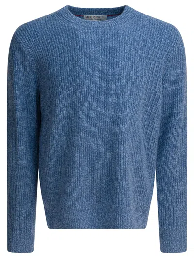 Alex Mill Jordan Sweater In Washed Cashmere Marled Stonewash In Blue