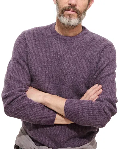 Alex Mill Jordan Crewneck Cashmere Sweater In Purple