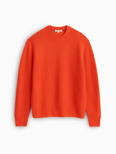 Alex Mill Jordan Sweater In Cashmere In Orange