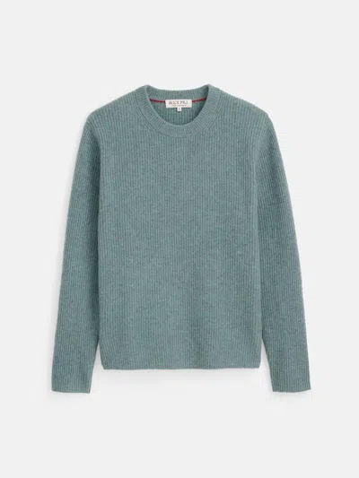 Alex Mill Jordan Sweater In Lightweight Cashmere In Heather Lagoon