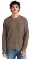Alex Mill Jordan Sweater In Marled Cashmere Heather Walnut In Heather Walnut