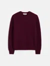 Alex Mill Jordan Sweater In Washed Cashmere In Bordeaux