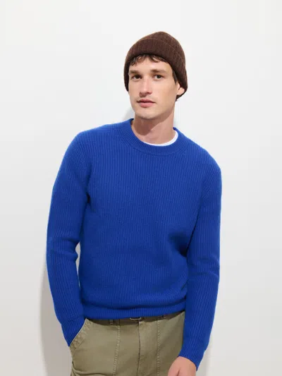 Alex Mill Jordan Sweater In Washed Cashmere In Blue