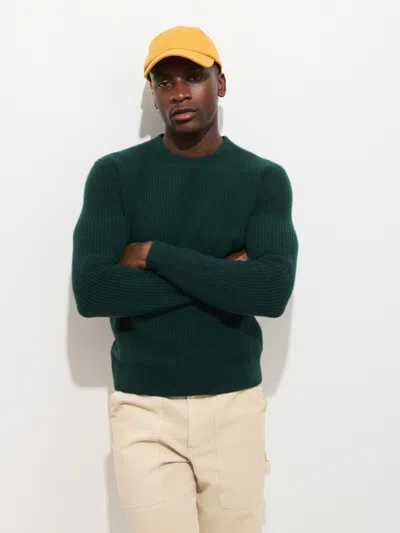 Alex Mill Jordan Sweater In Washed Cashmere In Black