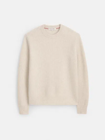 Alex Mill Jordan Sweater In Washed Cashmere In Heather Ecru