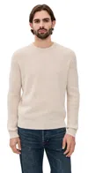 Alex Mill Jordan Sweater In Washed Cashmere Heather Ecru In Neutral