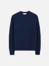 Alex Mill Jordan Sweater In Washed Cashmere In Heather Navy