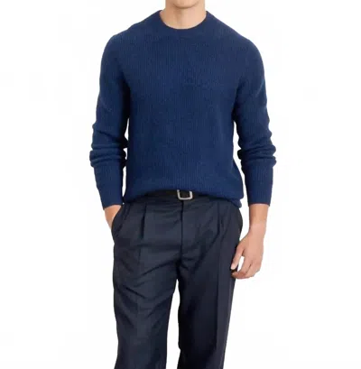 Alex Mill Jordan Sweater Top In Heather Navy Cashmere In Blue