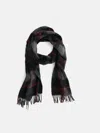Alex Mill Joshua Ellis Paid Scarf In Cashmere In Gray