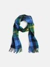 Alex Mill Joshua Ellis Plaid Scarf In Cashmere In Blue