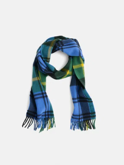 Alex Mill Joshua Ellis Plaid Scarf In Cashmere In Blue